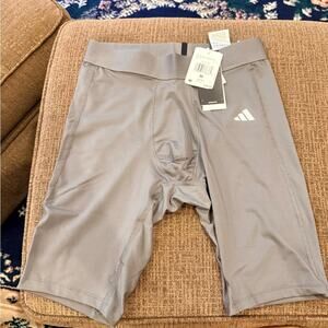 Adidas Men's Tight Shorts boxer briefs in Light Gray-2XL-2 Pairs